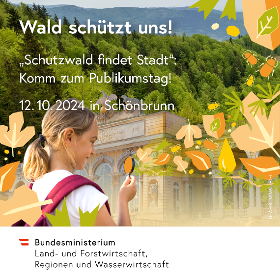 Schutzwald findet STADT – Action, Spiel & Spaß am 12.10.24 in Schönbrunn