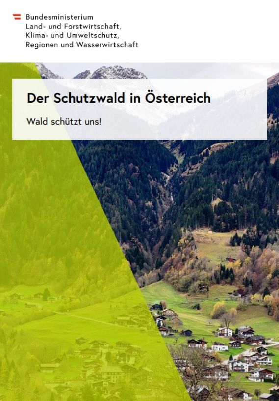 Broschüre "Der Schutzwald in Österreich" - Titelbild